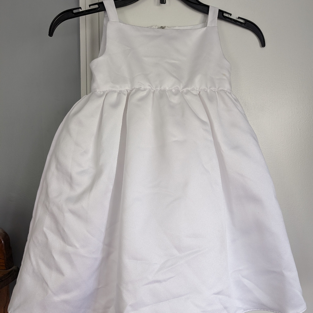 White formal girls dress